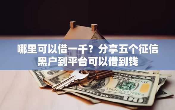 哪里可以借一千？分享五个征信黑户到平台可以借到钱