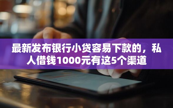 最新发布银行小贷容易下款的，私人借钱1000元有这5个渠道