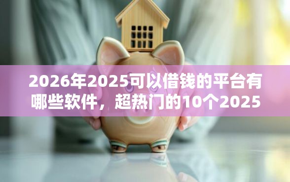 2026年2025可以借钱的平台有哪些软件，超热门的10个2025年黑户可以下款的口子推荐