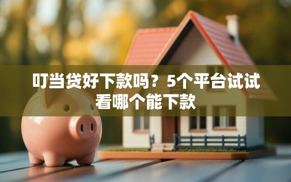 叮当贷好下款吗？5个平台试试看哪个能下款