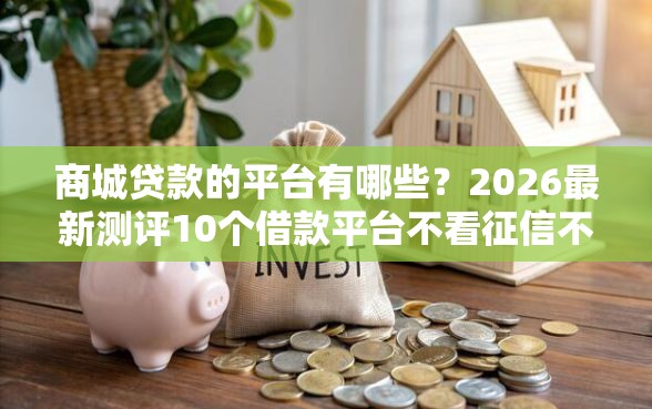 商城贷款的平台有哪些？2026最新测评10个借款平台不看征信不看负债