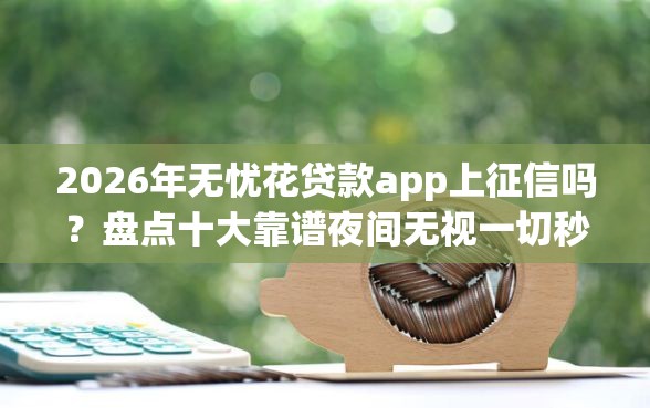 2026年无忧花贷款app上征信吗？盘点十大靠谱夜间无视一切秒下款的高炮口子