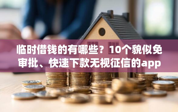 临时借钱的有哪些？10个貌似免审批、快速下款无视征信的app合集