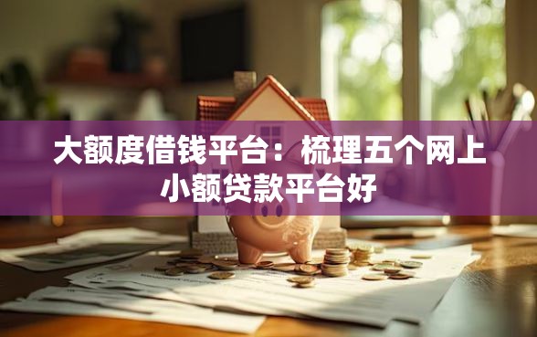 大额度借钱平台：梳理五个网上小额贷款平台好