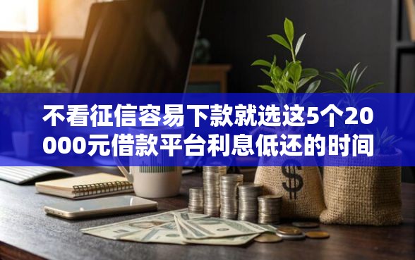 不看征信容易下款就选这5个20000元借款平台利息低还的时间长的