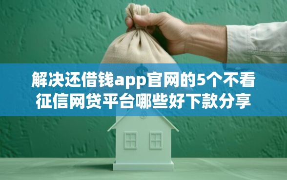 解决还借钱app官网的5个不看征信网贷平台哪些好下款分享
