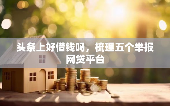头条上好借钱吗，梳理五个举报网贷平台