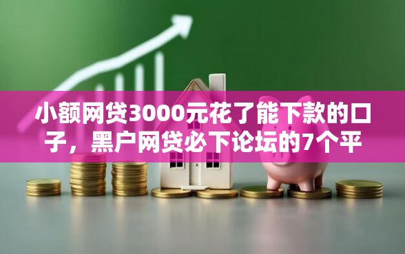 小额网贷3000元花了能下款的口子，黑户网贷必下论坛的7个平台介绍
