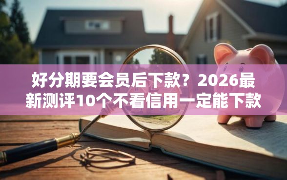 好分期要会员后下款？2026最新测评10个不看信用一定能下款的贷款平台