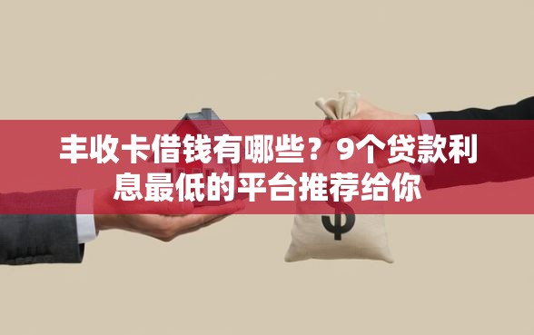 丰收卡借钱有哪些？9个贷款利息最低的平台推荐给你