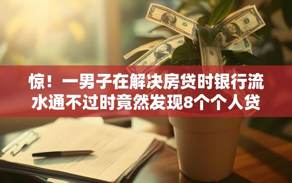 惊！一男子在解决房贷时银行流水通不过时竟然发现8个个人贷款平台，事后分享了出来