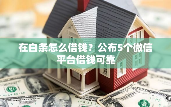 在白条怎么借钱？公布5个微信平台借钱可靠