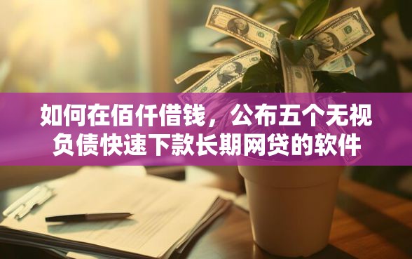 如何在佰仟借钱，公布五个无视负债快速下款长期网贷的软件