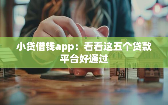 小贷借钱app：看看这五个贷款平台好通过