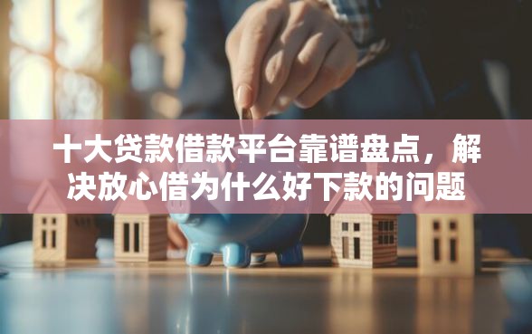 十大贷款借款平台靠谱盘点，解决放心借为什么好下款的问题