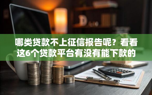 哪类贷款不上征信报告呢？看看这6个贷款平台有没有能下款的