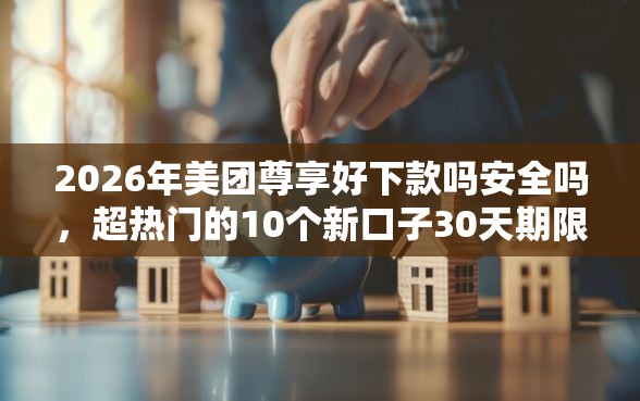 2026年美团尊享好下款吗安全吗，超热门的10个新口子30天期限的网贷推荐