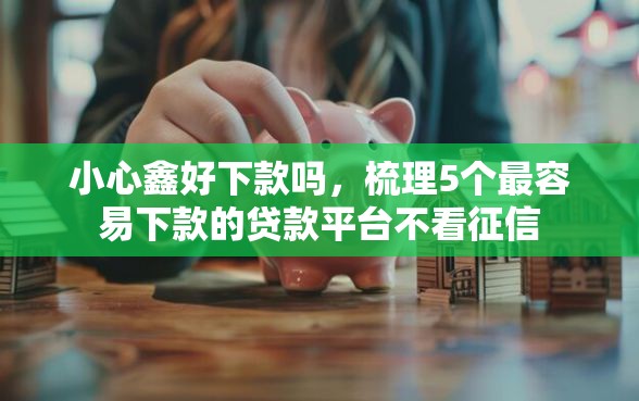 小心鑫好下款吗，梳理5个最容易下款的贷款平台不看征信