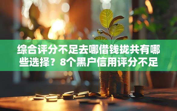 综合评分不足去哪借钱拢共有哪些选择？8个黑户信用评分不足能下款的软件详解