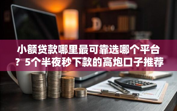 小额贷款哪里最可靠选哪个平台？5个半夜秒下款的高炮口子推荐