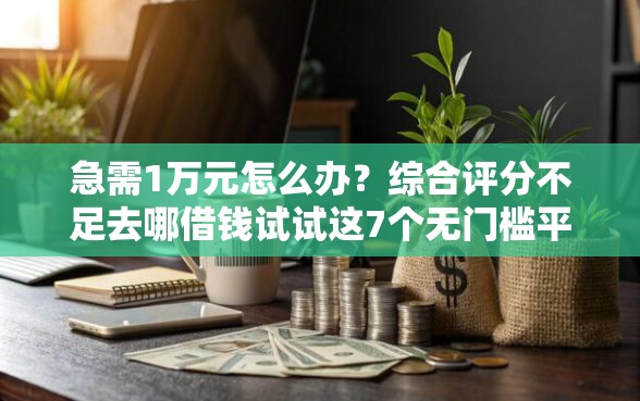 急需1万元怎么办？综合评分不足去哪借钱试试这7个无门槛平台