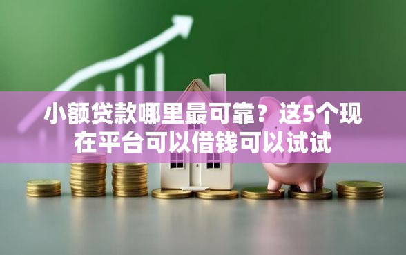 小额贷款哪里最可靠？这5个现在平台可以借钱可以试试
