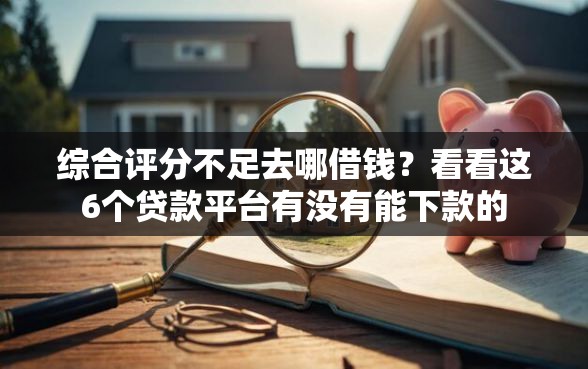 综合评分不足去哪借钱？看看这6个贷款平台有没有能下款的