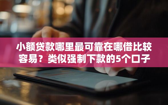 小额贷款哪里最可靠在哪借比较容易？类似强制下款的5个口子参考