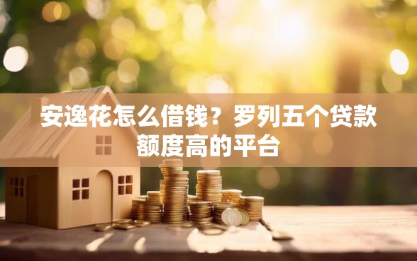 安逸花怎么借钱？罗列五个贷款额度高的平台