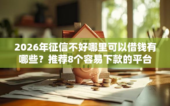2026年征信不好哪里可以借钱有哪些？推荐8个容易下款的平台