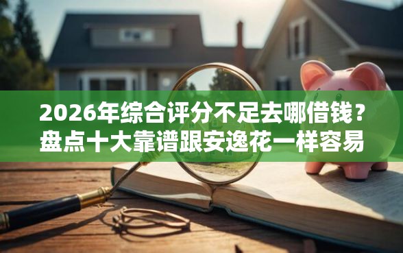 2026年综合评分不足去哪借钱？盘点十大靠谱跟安逸花一样容易通过审核的软件