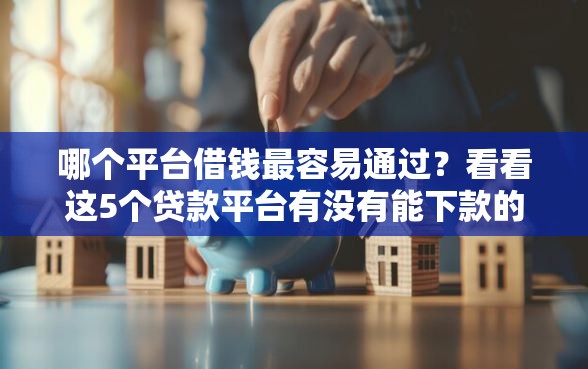哪个平台借钱最容易通过？看看这5个贷款平台有没有能下款的