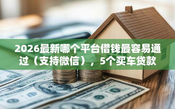 2026最新哪个平台借钱最容易通过（支持微信），5个买车贷款平台无私分享