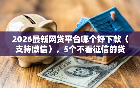 2026最新网贷平台哪个好下款（支持微信），5个不看征信的贷款口子无私分享