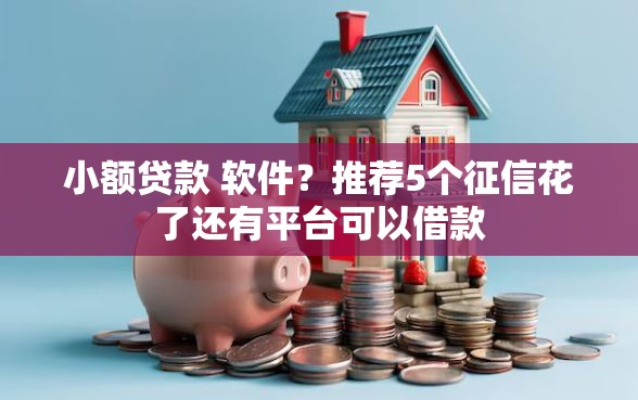 小额贷款 软件？推荐5个征信花了还有平台可以借款