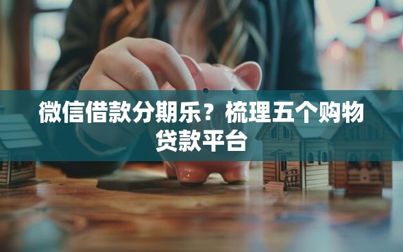微信借款分期乐？梳理五个购物贷款平台