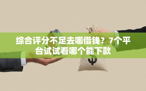 综合评分不足去哪借钱？7个平台试试看哪个能下款