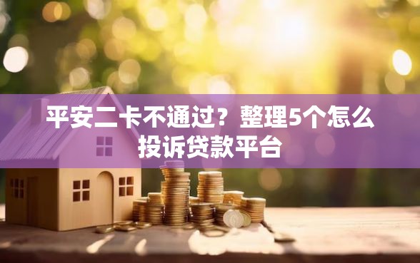 平安二卡不通过？整理5个怎么投诉贷款平台