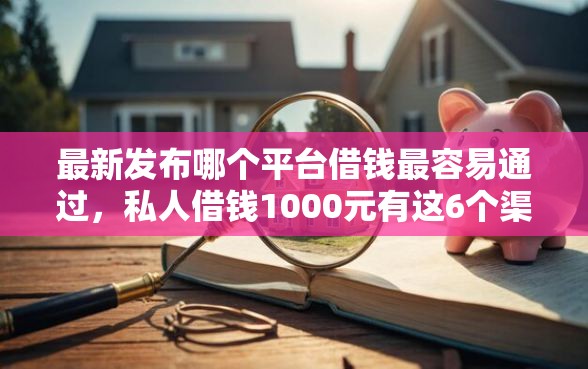 最新发布哪个平台借钱最容易通过，私人借钱1000元有这6个渠道