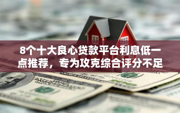 8个十大良心贷款平台利息低一点推荐，专为攻克综合评分不足去哪借钱难题