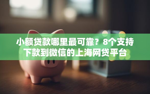小额贷款哪里最可靠？8个支持下款到微信的上海网贷平台