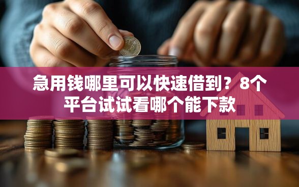 急用钱哪里可以快速借到?8个平台试试看哪个能下款 急用钱哪里可以快速借到?8个平台试试看哪个能下款
