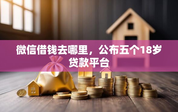 微信借钱去哪里，公布五个18岁贷款平台