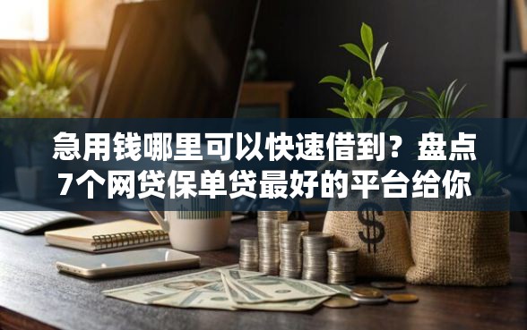 急用钱哪里可以快速借到？盘点7个网贷保单贷最好的平台给你参考