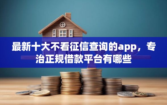 最新十大不看征信查询的app，专治正规借款平台有哪些