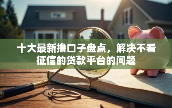 十大最新撸口子盘点，解决不看征信的贷款平台的问题