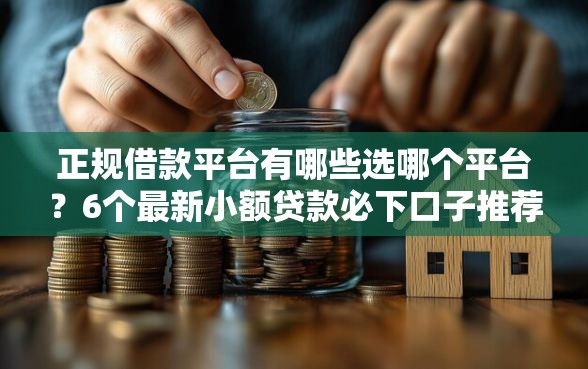 正规借款平台有哪些选哪个平台？6个最新小额贷款必下口子推荐