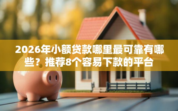 2026年小额贷款哪里最可靠有哪些？推荐8个容易下款的平台
