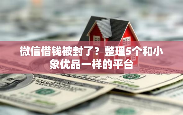微信借钱被封了？整理5个和小象优品一样的平台