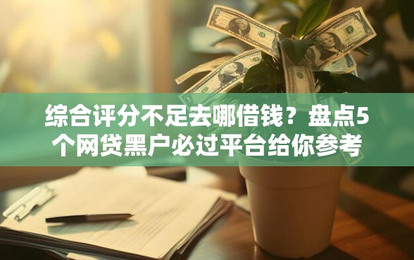 综合评分不足去哪借钱？盘点5个网贷黑户必过平台给你参考